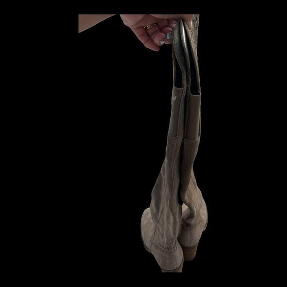 Vince Camuto Sz 9 Brown Knee‑High Block Heel Boot Boho Chic Equestrian Chic Luxe - Picture 13 of 16